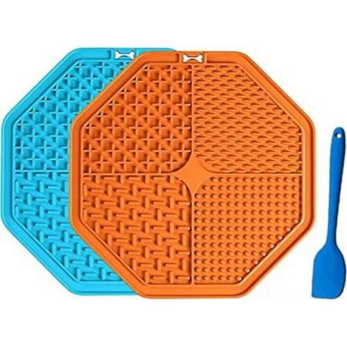 3pcs/set Dog Mat Cat Slow Food Bowl Pet Dog Feeding Bowl Silicone Dog Feeding Licking Mat Dog Slow Food Device Licking Pad