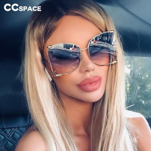 45476 Metal Square Gradient Sunglasses Men Women Pearl Decoration Brand Glasses Designer Fashion Male Female Shades