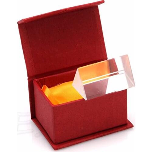 5cm Triangular Prism Teaching Optical Glass Triple Physics Light Spectrum New