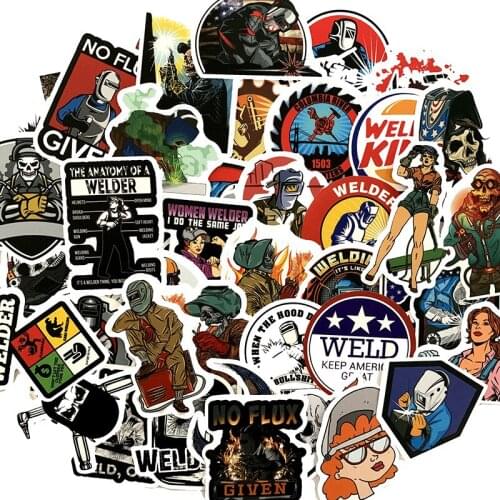 50pcs Cartoon image 2021 stickers for welding workers Stickers For Suitcase Skateboard Laptop Luggage Fridge Phone sticker