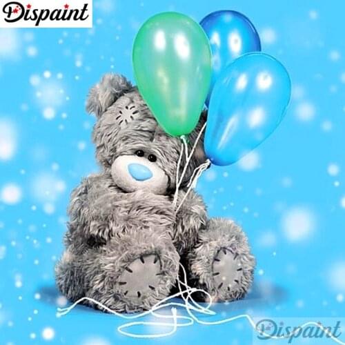 Dispaint Full Square/Round Drill 5D DIY Diamond Painting "Cartoon bear" Embroidery Cross Stitch 3D Home Decor A10212