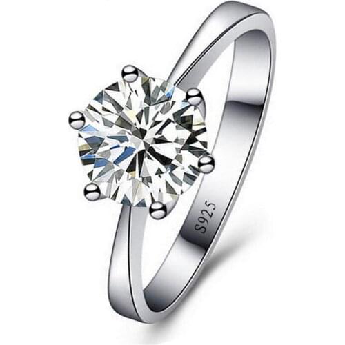 Free shipping to send box 925 crystal queen six claw cloak couple on the Korean version of silver hand jewelry # 30