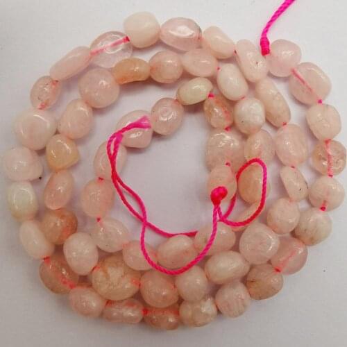 Irregular Gravel Shape 5-7mm Natural Rose Crystal Stone Loose Beads Strand 16 Inch Jewelry For Woman Gift Making A222