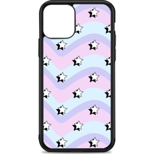 Light cyan stars Phone Case for iPhone 12 mini 11 pro XS Max X XR 6 7 8 plus SE20 High quality TPU silicon cover