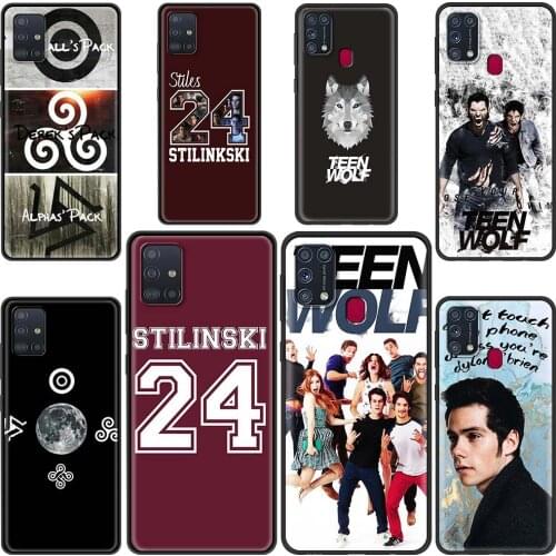 Teen wolf 24 Cover For Samsung Galaxy M31s M31 Prime M51 M21 M11 M01 F41 A9 A7 2018 Fundas Black TPU Cases Shell