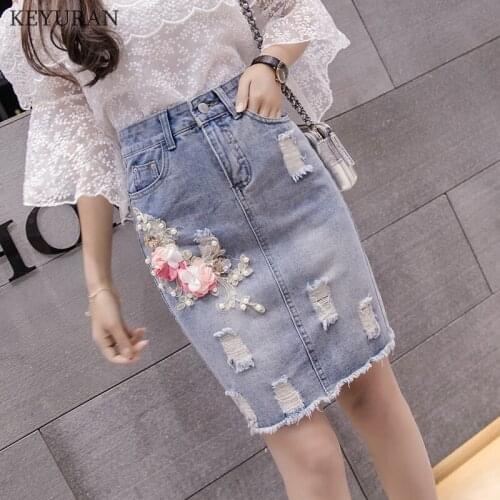 Женские юбки джинсовые DERMSPE China At AliExpress