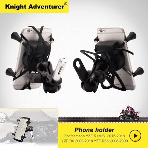 For Yamaha YZF R1M/S 2015-2018 YZF R6 YZF R6S Phone Holder Motorcycle Accessories GPS Navigation Bracket YZFR1 YZFR6