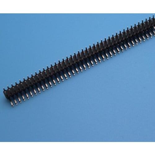 Double row pin 2.0mm 90 degree curved needle 2*40P copper needle nickel plated