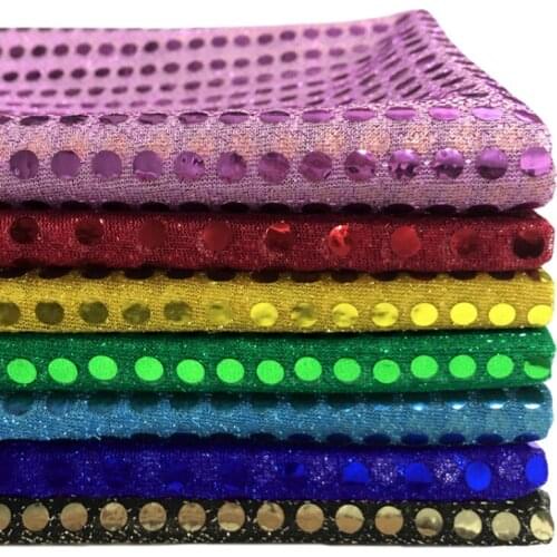 Width 43'' Micro Elastic Breathable Soft Sequin Fabric By The Yard For Wedding Background Screen Curtain Dress Material