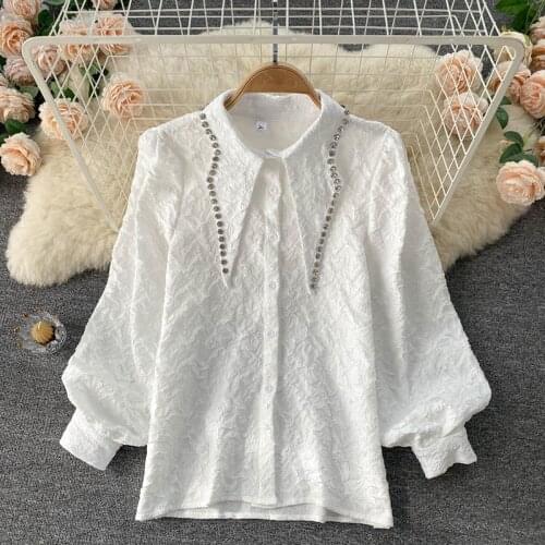Faitesvous Womens White Shirts
