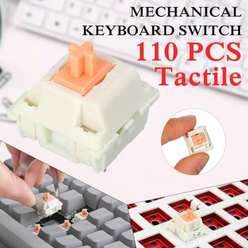 FEKER 110 Keys 3 Pin Mechanical Switch Keyboard Replacement Mechanical Keyboard Shaft Body DIY Similar to Holy Panda