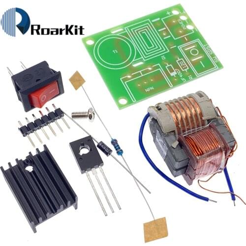 15KV Frequency DC High Voltage Arc Ignition Generator Inverter Boost Step-Up 18650 DIY Kit U Core Transformer Suite 3.7V