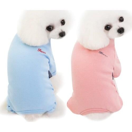 Pet Dog Clothes Letter Printed Jumpsuit Puppy Pajamas Clothing For Dog Cat Rompers Teddy Cat Bodysuits Chihuahua Pet Apparels
