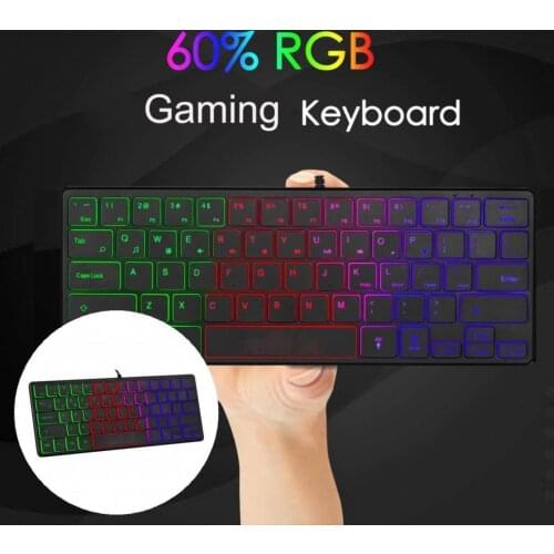 Compact Practical Computer USB Gaming Keypad Mini Computer Keyboard Luminous for Gaming