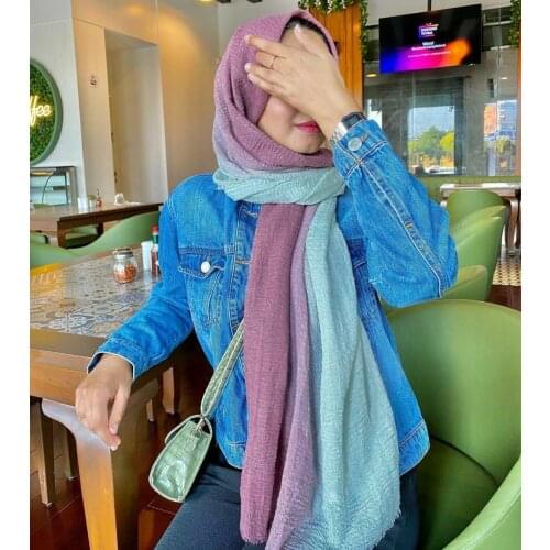 55*180cm muslim one piece jersey hijab scarf islamic cotton instand headscarf ladies plain shawls femme foulard musulman
