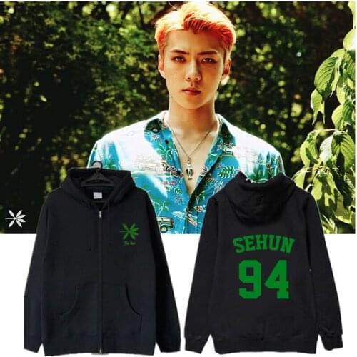 EXO The War Brand Mens Pure Color Hoodies Sweatshirts Men Zipper Hoody for Male Clothing Casual Man Hoodie Sweatshirt Tops Coat