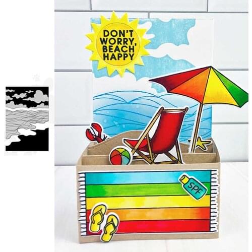 2021 NEW Dies Scrapbooking Hot Sale Sea AND SKY Stamps Craft Embossing Make Paper Greeting Card Making Template DIY Handmade