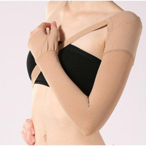 Women Left Hand Arm Shaper Compression Sleeve Glove Anti Swelling Support M