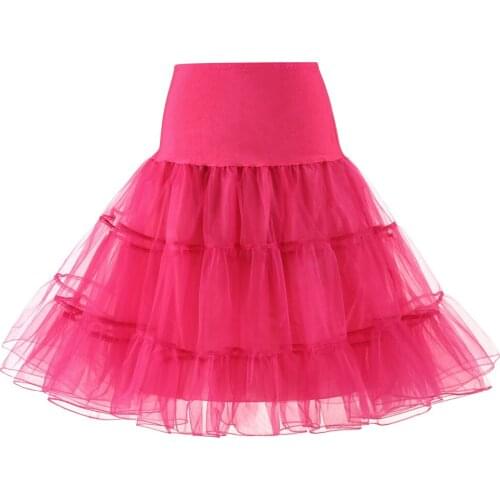 QC6636 19colors New Fashion boneless Skirt Female Pannier rock ballet skirt wedding slip Ball Skirt