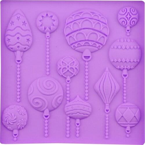 Christmas Gift Balloon Truffle Cake Silicone Mold Candy Gummy Silicon Mould Baking Tool Chocolate Cake Decoration Accessories