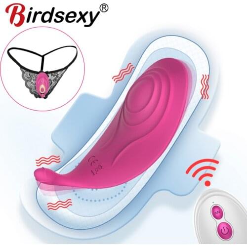 Wear Clitoral Stimulator Portable Panty silicone Vibrator Wireless Remote Control Invisible Vibrating Eggs Sex Toys for Woman