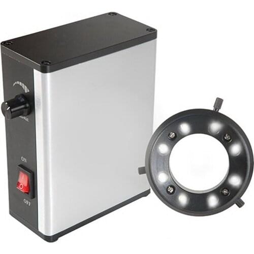 Free Shipping 8 Pins 8W High Brightness Microscope LED Ring Lamps/Microscope LED Ring Light