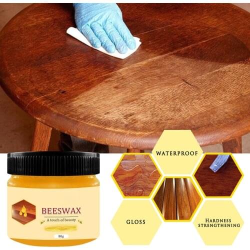Solid Wood Maintenance Beeswax Furniture Polishing Renovation Wax Cleaning Care Household 20/40/80g WWO66
