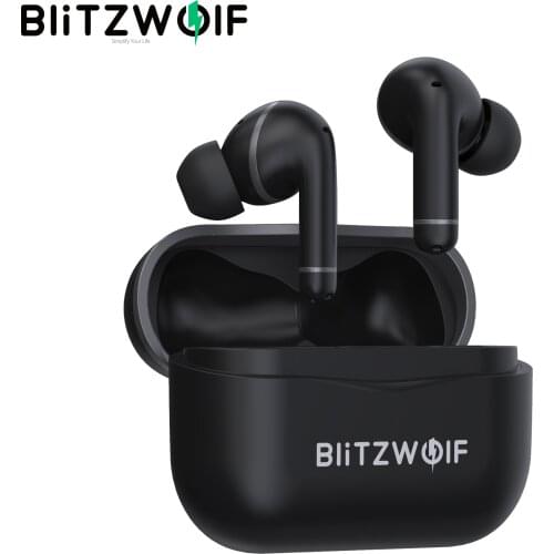 BlitzWolf BW-ANC3 bluetooth V5.0 TWS Wireless Earphone Noise Cancel HiFi Stereo Bass In-ear Sport Earbuds Earphones with Mic