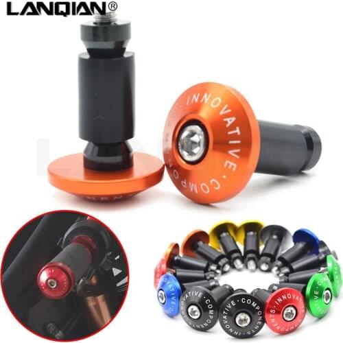 Universal 7/8 22MM motorcycle handlebar end grips Anti Vibration Silder Plug for SUZUKI Bandit 650S DL1000 V-STROM GSF1200 DL650