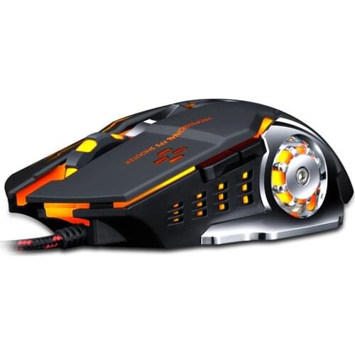 USB Wired Luminous Gaming Mouse Mechanical Computer Gaming Mouse Macro Programming