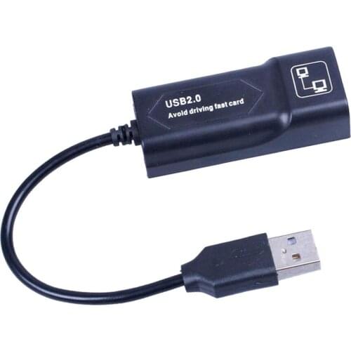 USB 2.0 Standard Type A Male to Female Gigabit Ethernet Adapter Support 10