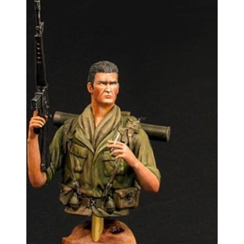 1/10 modern man in summer 1968 bust toy Resin Model Miniature Kit unassembly Unpainted