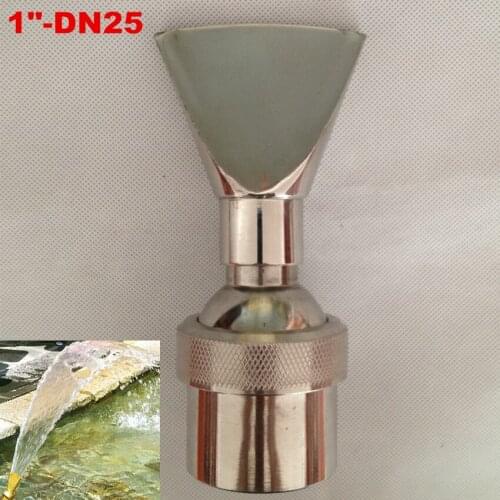 1" DN25 SS Fan Shape Fountain Nozzle Sprinkler Head Pond