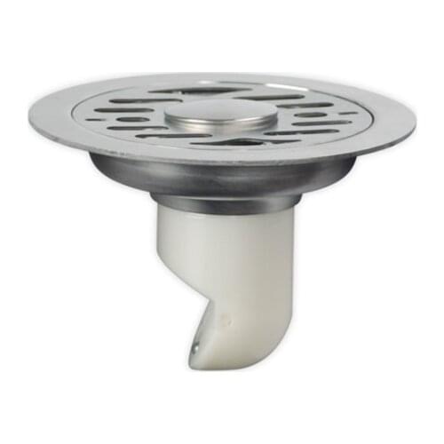 1pc 11cm Plastic Self-sealing and Odor-resistant Floor Drain Washing Machine Dual-use Bathroom Stainless Steel Floor Drain