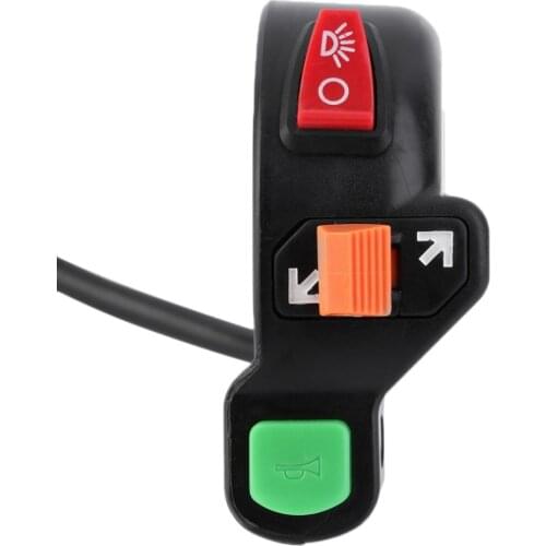 1Piece 7/8 inch Motorcycle Scooter Dirt ATV Quad Handlebar Horn Switch Headlight Turn Signals On/Off Switch 22mm