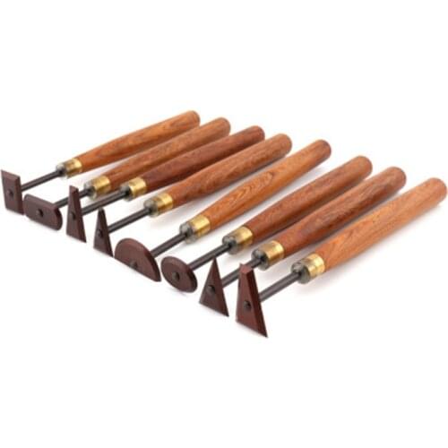 1Pcs Practical Tungsten Steel Clay Sculpture Pottery Fettling Knife Tool with Polymer Clay Wood Handle Tool