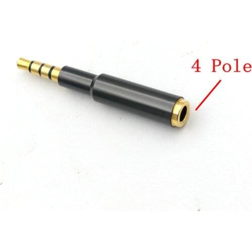 10pcs 3.5mm 4 Pole Stereo Male to 3.5mm Female 4 Pole Audio Adapter Connector