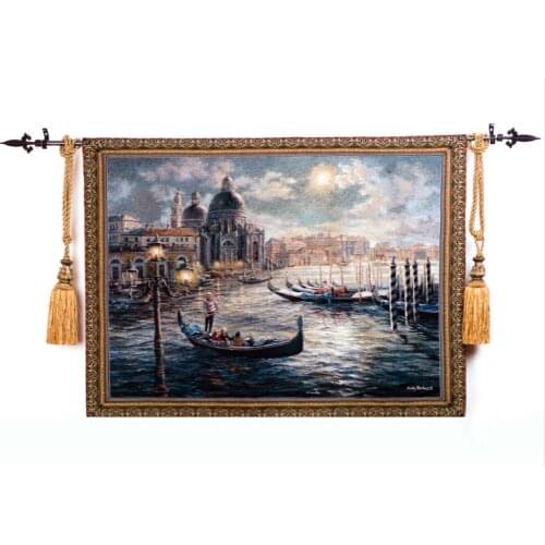 134*104cm European Style Venice Scenery Venice Nautical Art Home Textile Living Room Wall Pictures Wall Hanging Tapestry ST-20
