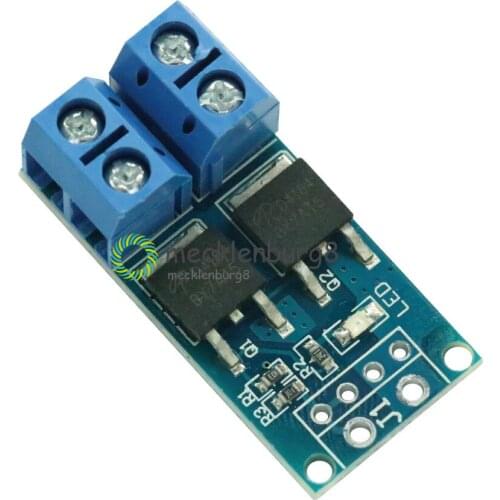 15A 400W MOS FET Trigger Switch Drive Module PWM Regulator Control Panel