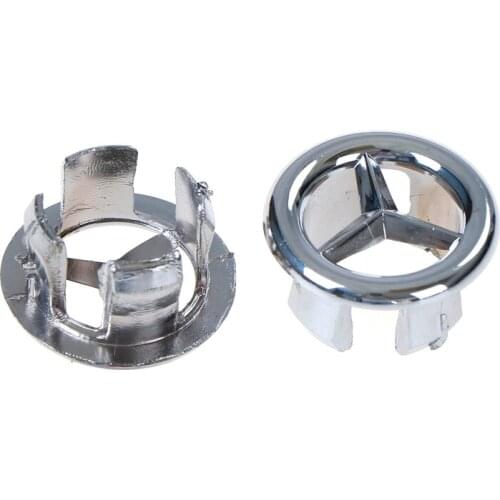 2/4PCS Good Sink Hole Round Overflow Cover Ceramic Pots Copper Insert Chrome Basin Sink Overflow Cover