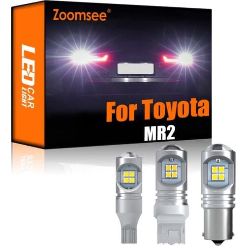 Zoomsee 2Pcs White Reverse LED For Toyota MR2 1991-2005 Canbus Exterior Backup Light No Error Rear Tail Bulb Vehicle Lamp Parts