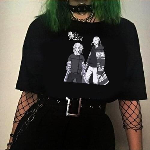 2021 Anime Tokyo Avengers Fashion Summer Short-sleeve Male T-shirt