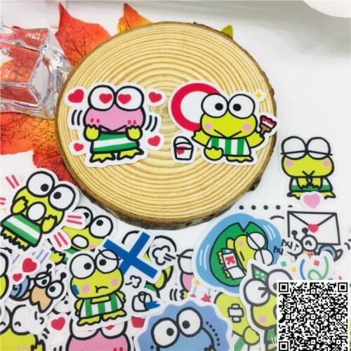 40 pcs Cute big eye frog Stickers for Car Styling Bike Motorcycle Phone book Travel Luggage kids toys Funny Sticker Bomb Decals