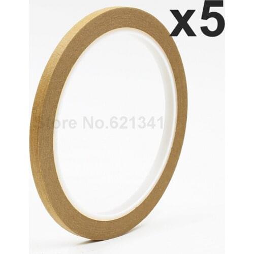 5Rolls Brown 5mm x 25m Draping Tape Pattern Making Supplies Masking Tape & Nail Art Tape Free Shipping