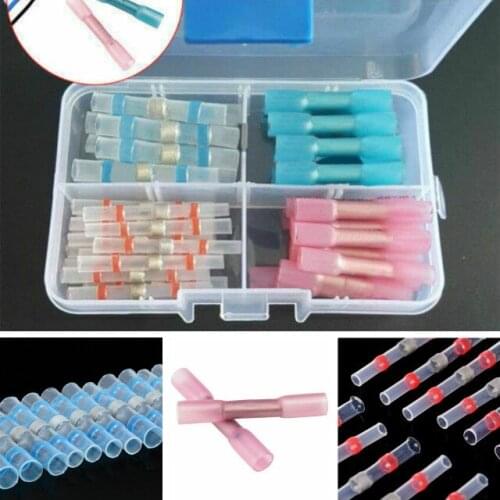 60 pieces/box, Heat-shrinkable sealed solder wire electrical connector, hot-pressed end kit
