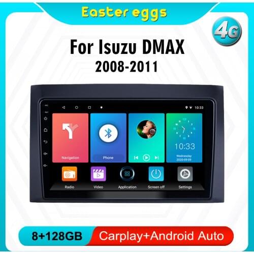 Eastereggs 2 din Car Radio For Isuzu DMAX 2008-2011 Android 8.1 GPS Navigation Multimedia Player Head Unit With Frame