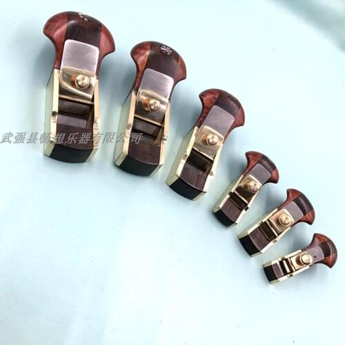 Woodworking tool, different size convex bottom brass wrap blackwood planes