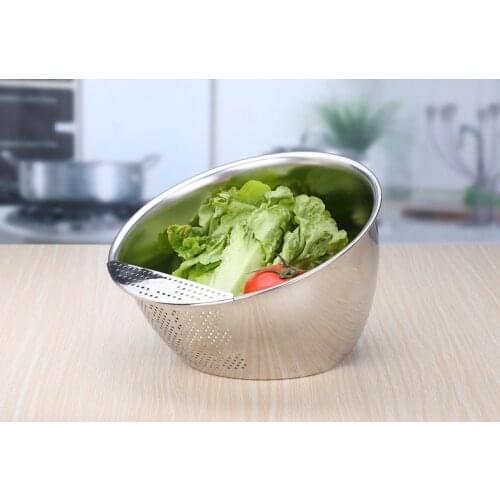 Stainless Steel Washing Filtering Chef Basket Strainer colander stainless star shower Kitchen gadget passoire cuisine metal bask