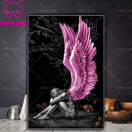 DIY Diamond painting Angel girl full square 5D diamond embroidery sale diamond mosaic picture rhinestone decoration home puzzle