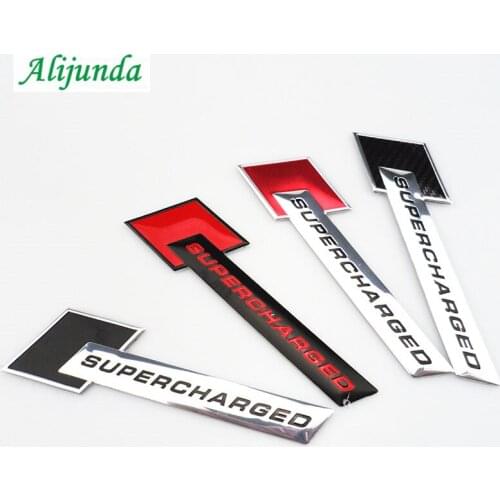3D Metal Racer SuperCHARGED Car Shape Badge Sticker for Kia Hyundai ix35 iX45 iX25 i20 i30 Sonata,Verna,Solaris,Elantra,Accent